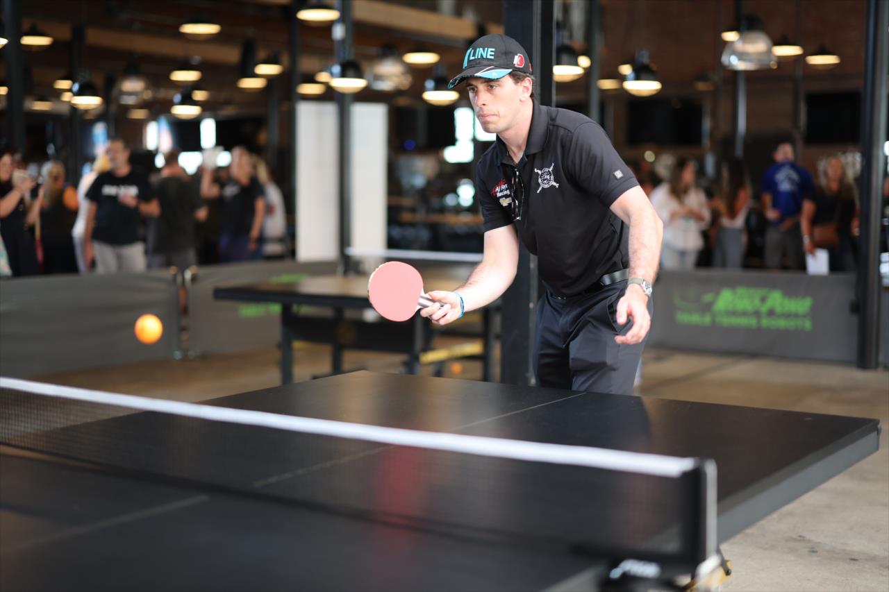 Dalton Kellett - Josef Newgarden's Celebrity Ping Pong Challenge - By: Chris Owens -- Photo by: Chris Owens